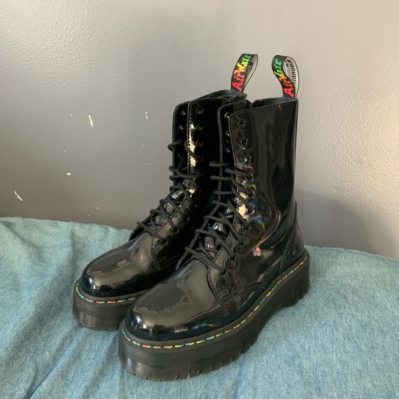 dr martens rainbow iridescent